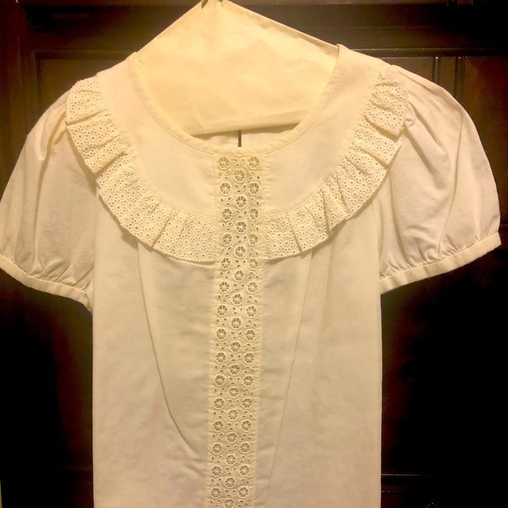 EUC white Marc Jacobs blouse, Size 4